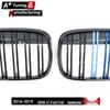 Verbesserter dreifarbiger Kühlergrill für BMW X1 F48/F49 2016-2019 - Doppelsteg-Design
