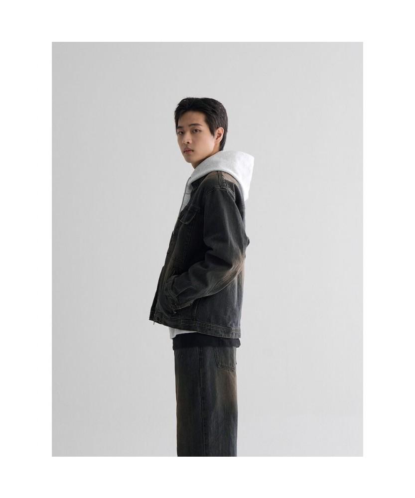 8seconds Collared Zip-Up Denim Outerwear Navy