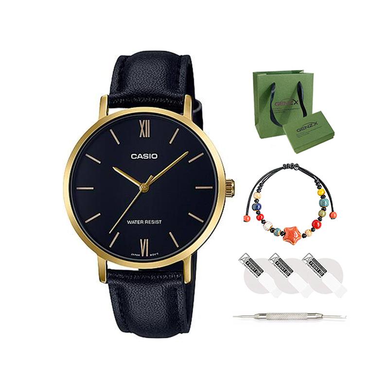 CASIO Women's Standard Series Black Watch LTP-VT01GL-1B LTP-VT01GL-1B