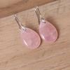 Natural Crystal Stone Water Drop-shaped Ear Hook Earrings for Women Girls Agate Stone Reiki Healing Earrings Hook Earrings 1Pair