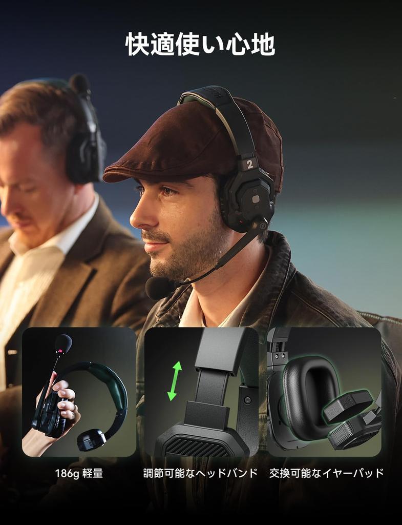 Hollyland Solidcom SE Wireless Wireless Intercom Headset System with ENC Noise Water and Wind Earphone 400m Transmission Up to 11 Suitable for Small