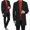 Handsome British Style Mens Wool Blend Coat Thick Winter Overcoat Young Men