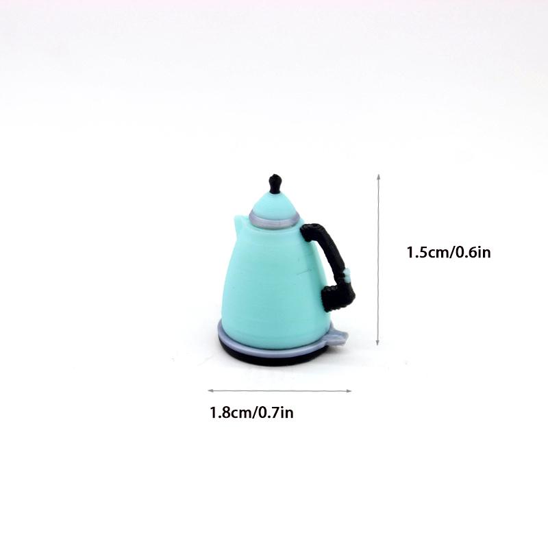 1:12 Dollhouse Toaster Kettle Simulation Model Dollhouse Miniature Kitchen Furniture Decoration Kid Pretend Play Toys