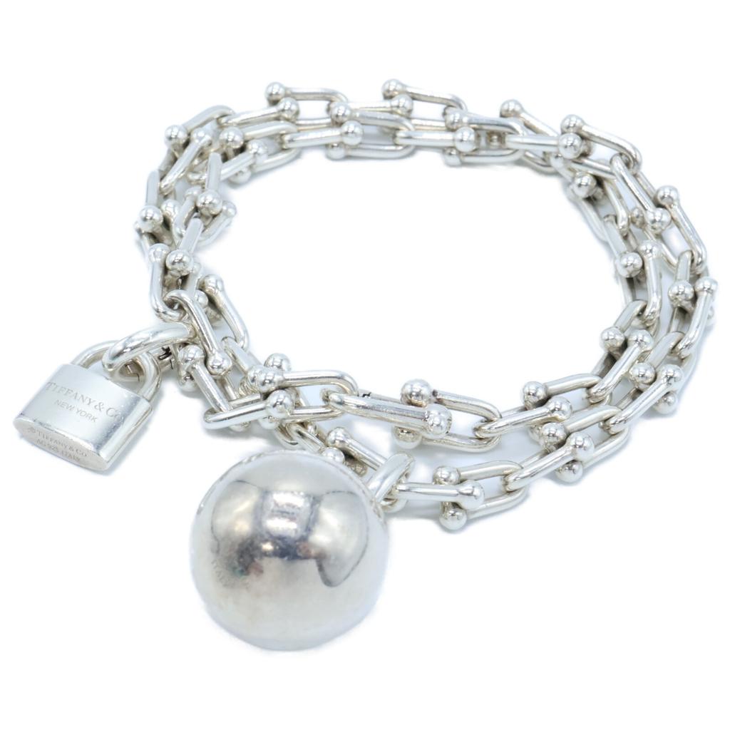 TIFFANY&Co. Ag925 hardware wrap Bracelet SilverUsed