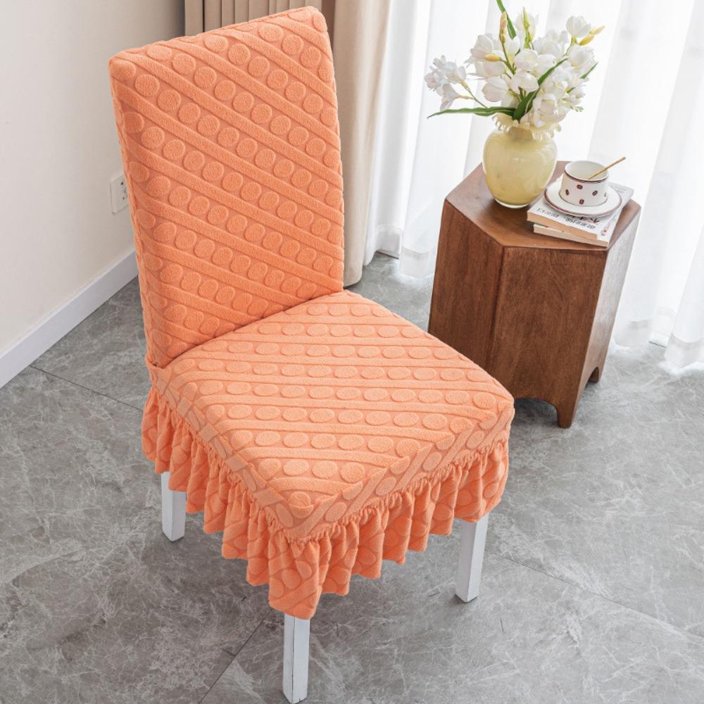 1Pcs Thickened Universal Chair Cover Removable Soft Elastic One Chair Cover Anti-dirty Washable Seat Cover for Home Kitchen