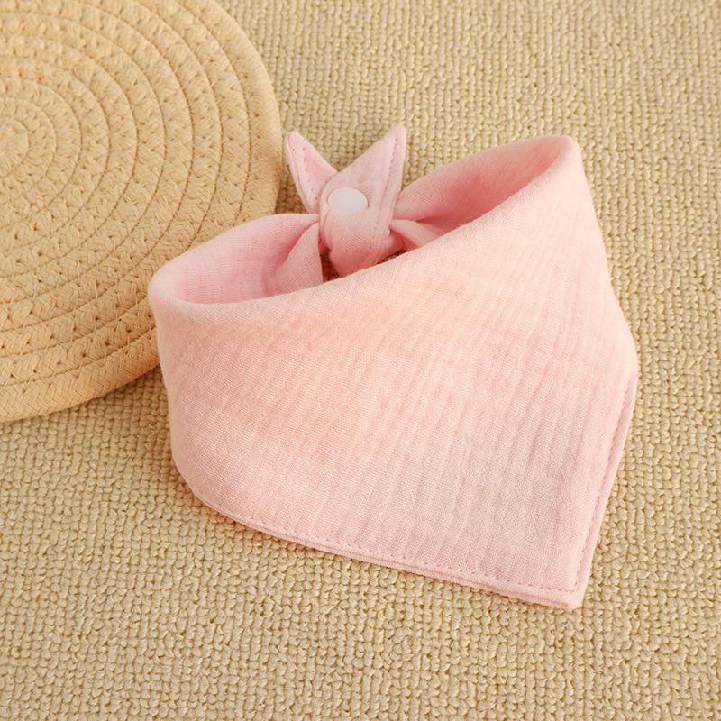 Effen Kleur Gekreukelde Muslin Katoenen Baby Slab - Pasgeboren Spuugvrij & Ademend