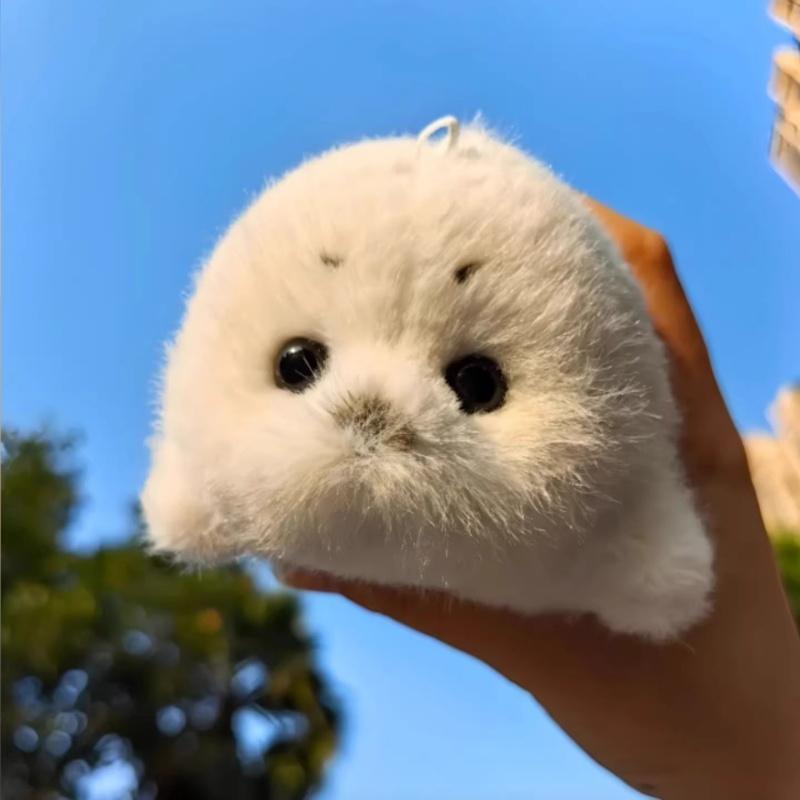 Kawaii White Seal Plush Toy Bag Pendant Animal Pendant Animal And Cute Plush Doll Pendant Doll Keychain Bag Pendant For Gift