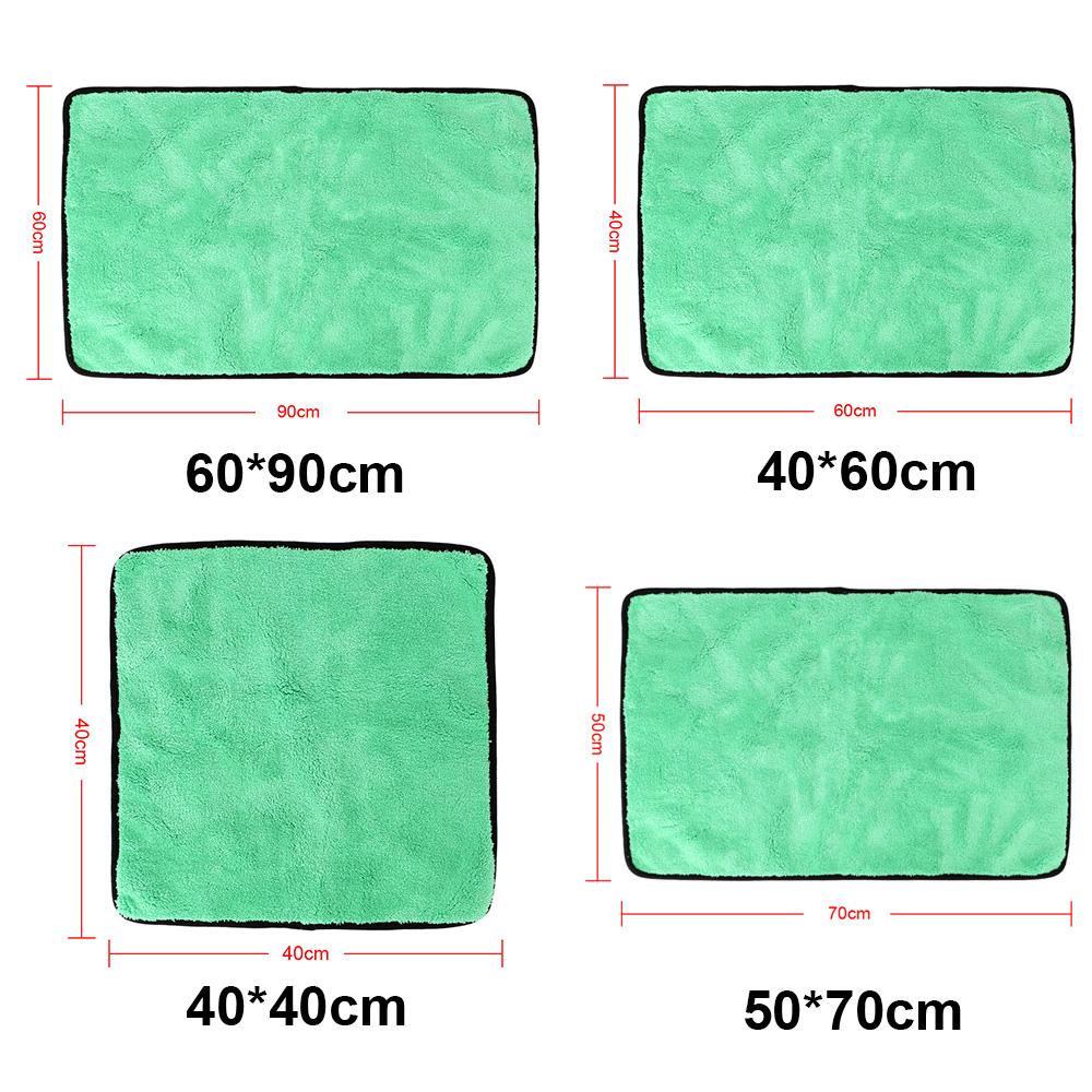 Curățare Auto Îngrijire Uși Ferestre Accesorii Auto Pânză Puternică Absorbție Apă 1200GSM Prosop Moale Microfibră Spălare Auto