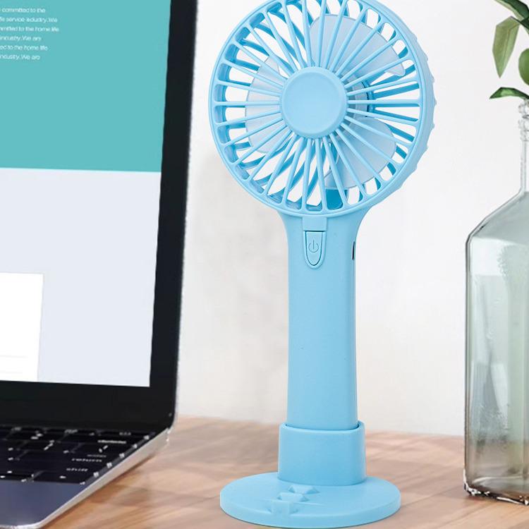 USB Rechargeable Cartoon Handheld Mini Fan - Portable for Travel, Student Use, Household, and Gifts.
