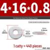 Extra Large Galvanized Metal Flat Washer - Thickened Round Screw Washer M6-M16