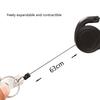 Retractable Keychain With High Elasticity ABS Material Lightweight And Sturdy For Home Office Outdoor Use