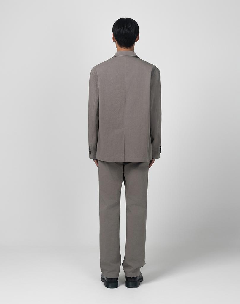 Work On Body Off Wb Out-Pocket Cotton Jacket [Olive Gray]