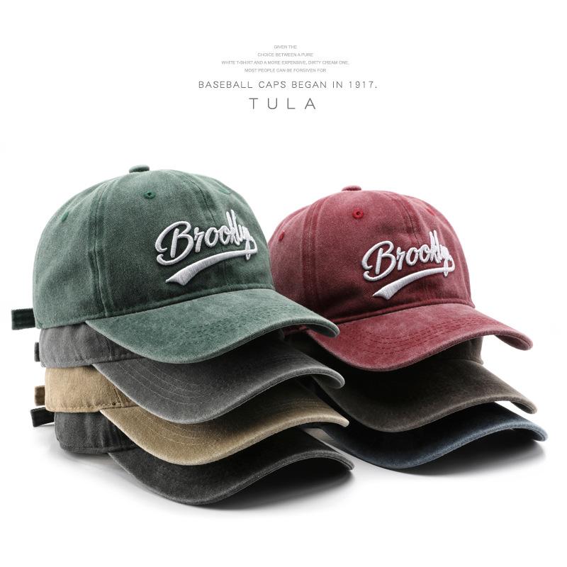 2026 Spring/Summer Unisex Cotton Baseball Cap Vintage Washed with Alphabet ALWAYS Embroidery - Hip-Hop Inspired Snapback Design
