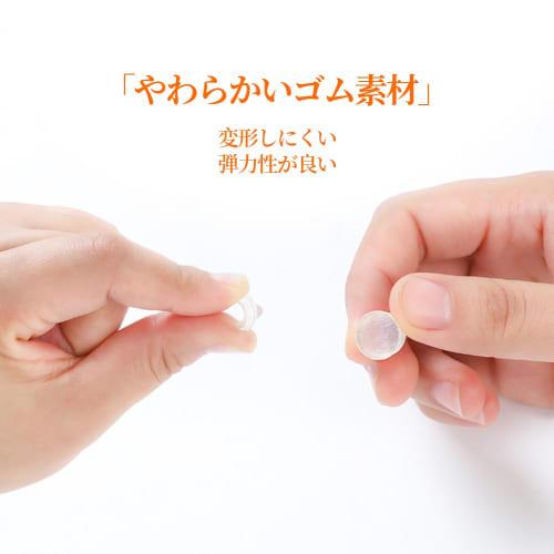 SANJAOYEE Door Stop Cushion, Rubber Door Stop Feet, Anti-Slip Stickers, 164 Pieces, 2 Sizes, Shock Absorbing, Transparent Rubber Feet, Adhesive, Furni