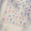 Tomoni Durable & Adorable Japanese Children's Nail Stickers: Flowing Bow Design