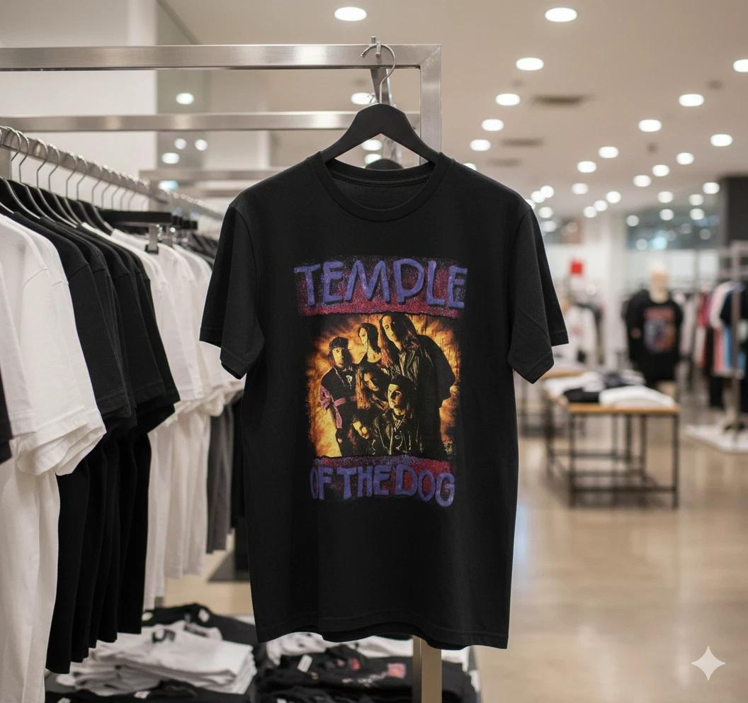 

Unisex Adult Vintage Music Temple Of The Dog Band T-Shirt Grge Rock... XL