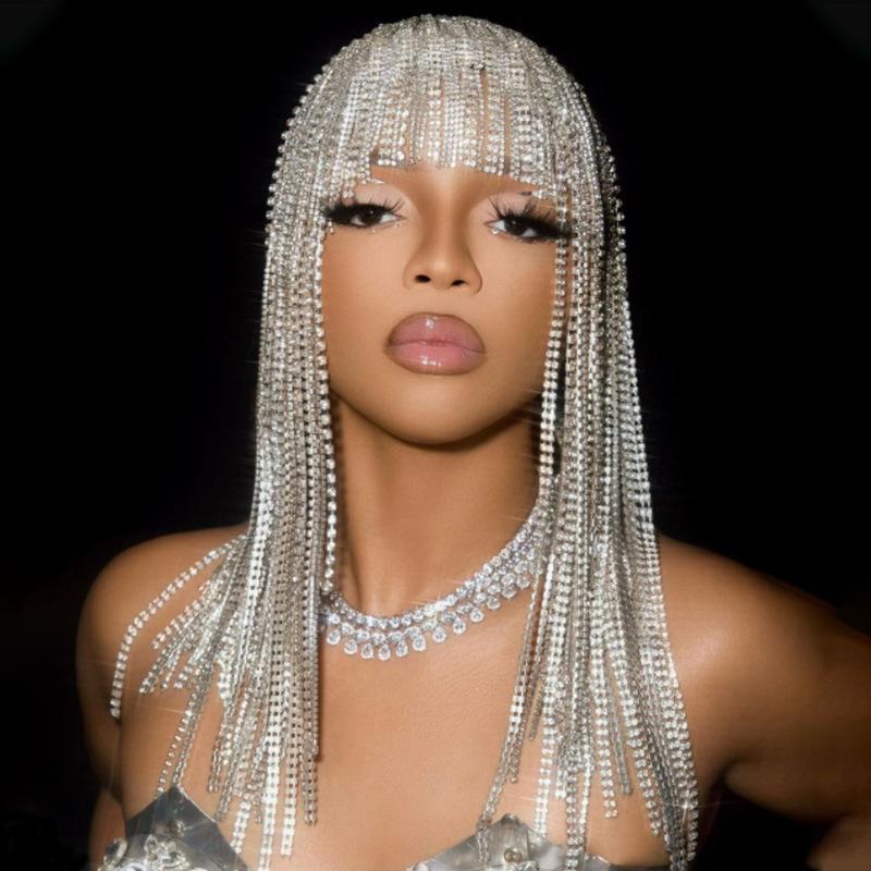 

Модный многослойный обруч для волос с длинной кисточкой и кристаллами, заколка для волос с персонализированными модными аксессуарами для волос, заколка для волос