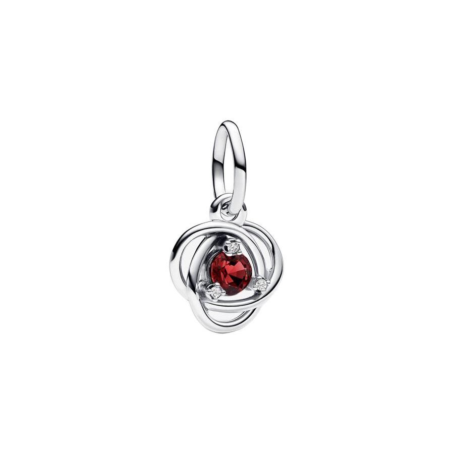 Pandora Logo Design Sterling Silver Cubic Zirconia Crystal Pendant Women pendant 793125C07 Default Packaging