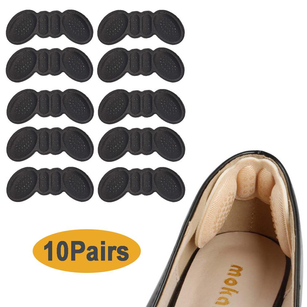 

10 Pairs Thick Sponge Heel Pads for Women Anti-Slip Heel Grips and Shoe Inserts Blister Prevention and Comfort Fit Heel Protectors for High Heels 10 Pairs чёрный