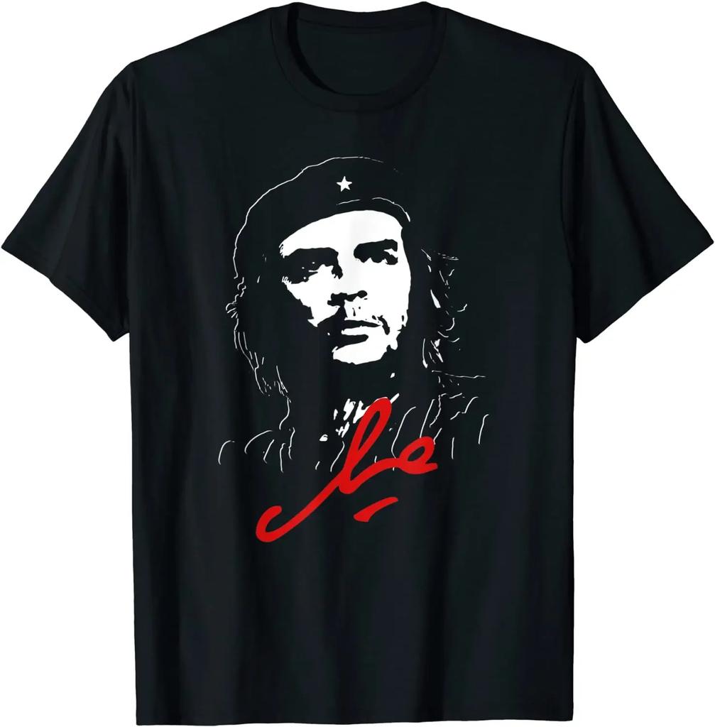 Koszulka Che Guevara Koszula Rebeliancka Kubańska Koszulka Rewolucyjna Guerrilla Casual z Krótkim Rękawem Męska damska Koszulka Cool T-shirt z Okrągłym Dekoltem