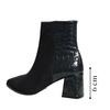 Damen Stiefel aus echtem Leder mit hohem Absatz