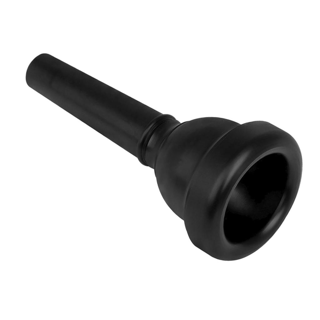 Black Alto Trombone Mouthpiece ABS Durable Lightweight Mouth Piece Musical Accessories for Students and Bands