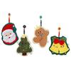 1PC Hand Towel Multi Element Christmas Creative Embroidery Thickened Hanging Cartoon Small Towel Household Coral Fleece Cute