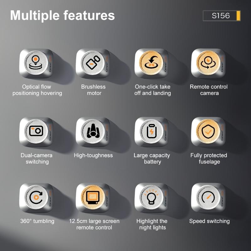 S156 Remote Drones 2.4G WIFI Professional Aerial Photography Remote Control Aircraft Double Camera Quadcopter Boy Toy Gift