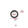 Black Metal Spring O Rings Durable Rustproof Multiple Sizes For Diy Craft Bag Making Keychain Accessories