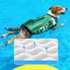 Durable Quick Drying Large Dog Life Jacket Dog Swimming Jacket with Rescue Handle Shark Fin Design High Buoyancy Safety Suit Outdoor Swimming Gear
