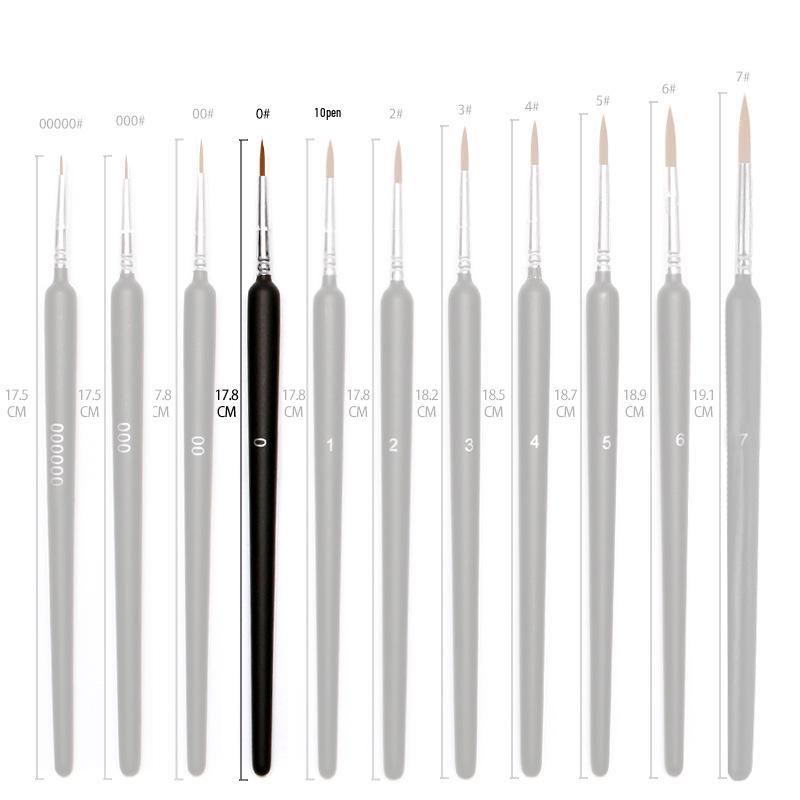 Black Frosted Ultra-Fine Nylon Student Art Liner Pen for Digital Watercolor and Outlining