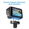 For GoPro HERO13 Black / MAX2 PULUZ Magnetic Quick Release Metal Base (Black)