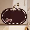 Bathroom floor mat, bathroom doorway, diatomaceous earth absorbent anti slip door mat, floor mat, toilet quick drying