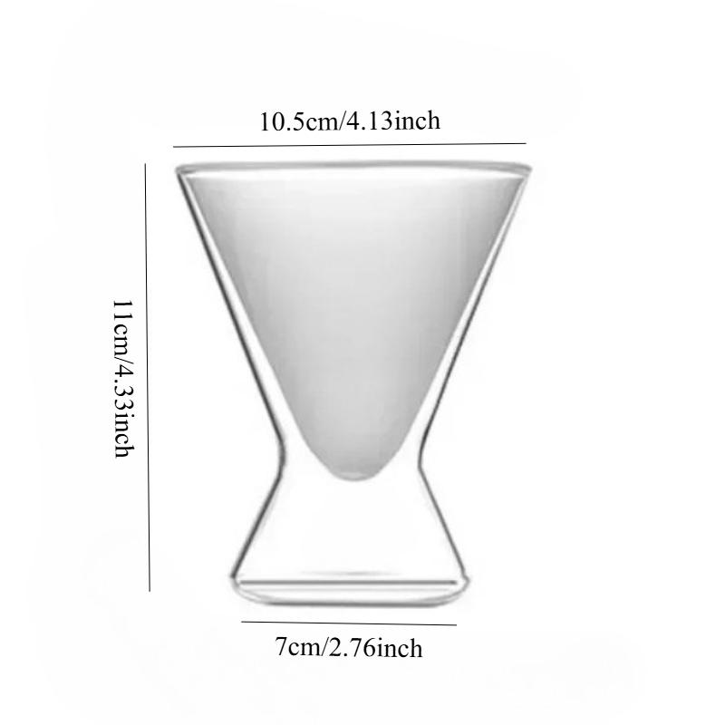 180ml Dwudziestowarstwowy Szklany Kubek do Kawy Kawiarnia Mrożona American Latte Whisky Specjalny Kubek na Napoje Odporny na Zimno i Ciepło Naczynia do Kawy