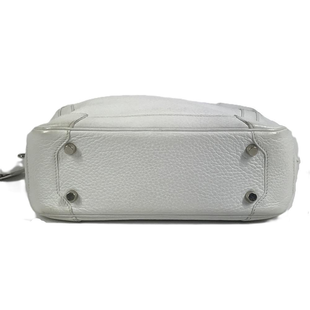 HERMES Box Bag Omnibus PM BOX Hand Bag Taurillon Clemence White