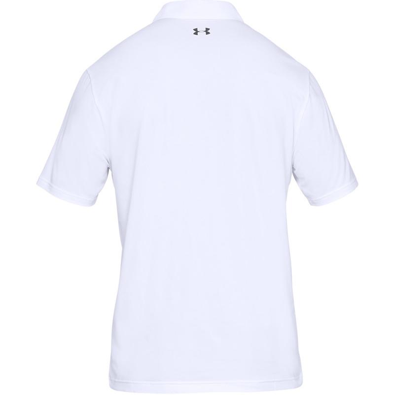 Under Armour Performance 2.0 Regular Fit Straight Leg Golf Polo Men Tops White 1342080-100