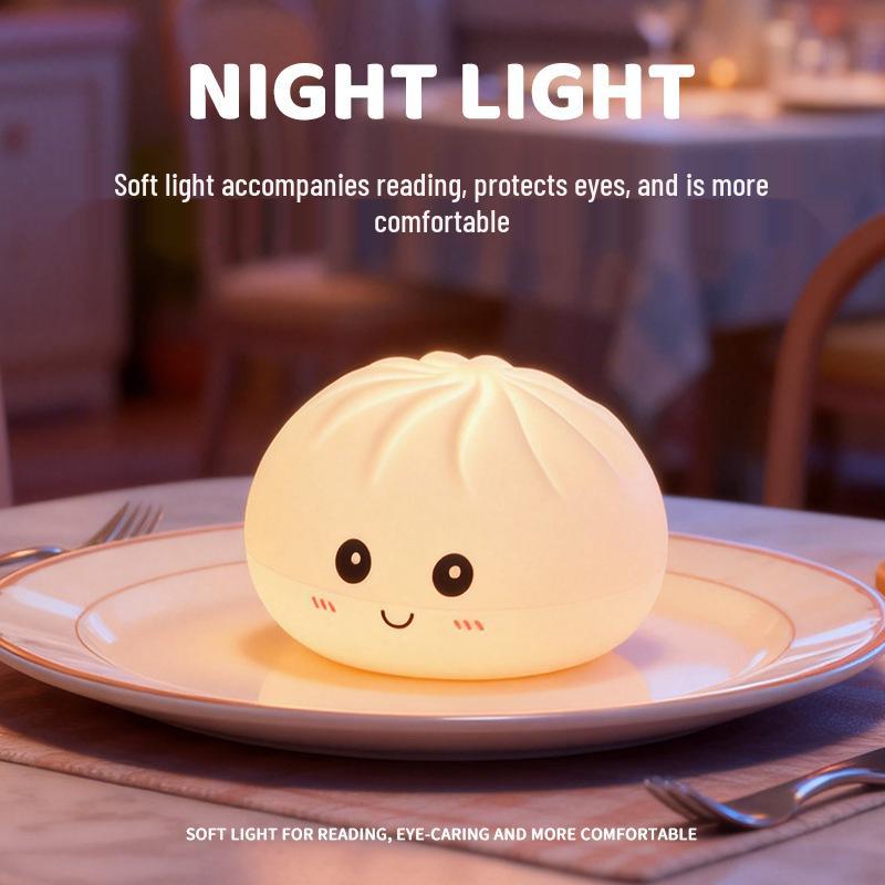 Magnetic Silicone Tap Lamp: Creative Night Light for Children's Bedroom