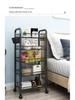 Mehrschichtiges mobiles Lagerregal für Küche, Schlafzimmer und Badezimmer