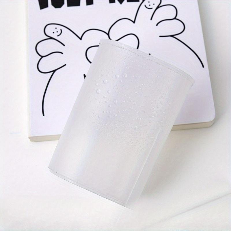 

WTEMPO Pen Holders Transparent Storage Cups for Desk Organizers Office Supplies Modern Desk Accessory Durable Plastic Holder Desk Organizer Holder 50pcs білий