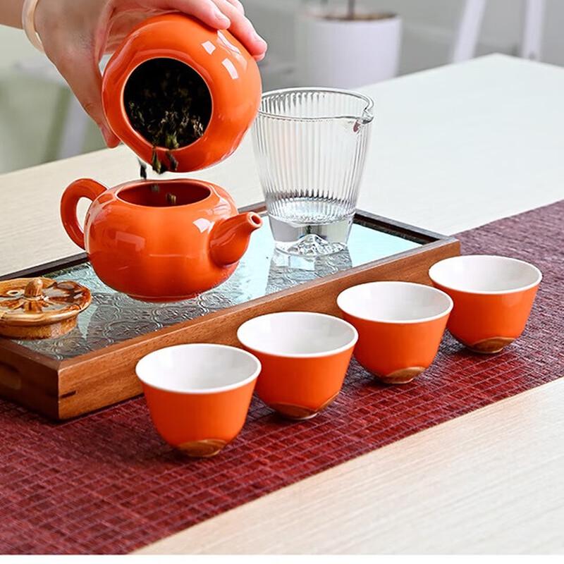 

Ceramic Persimmon Tea Set