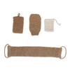 Exfolierender Jute Rückenwäscher Konkave Konvexe Oberfläche Geschenkverpackung Jute Exfolierendes Wäscher-Set