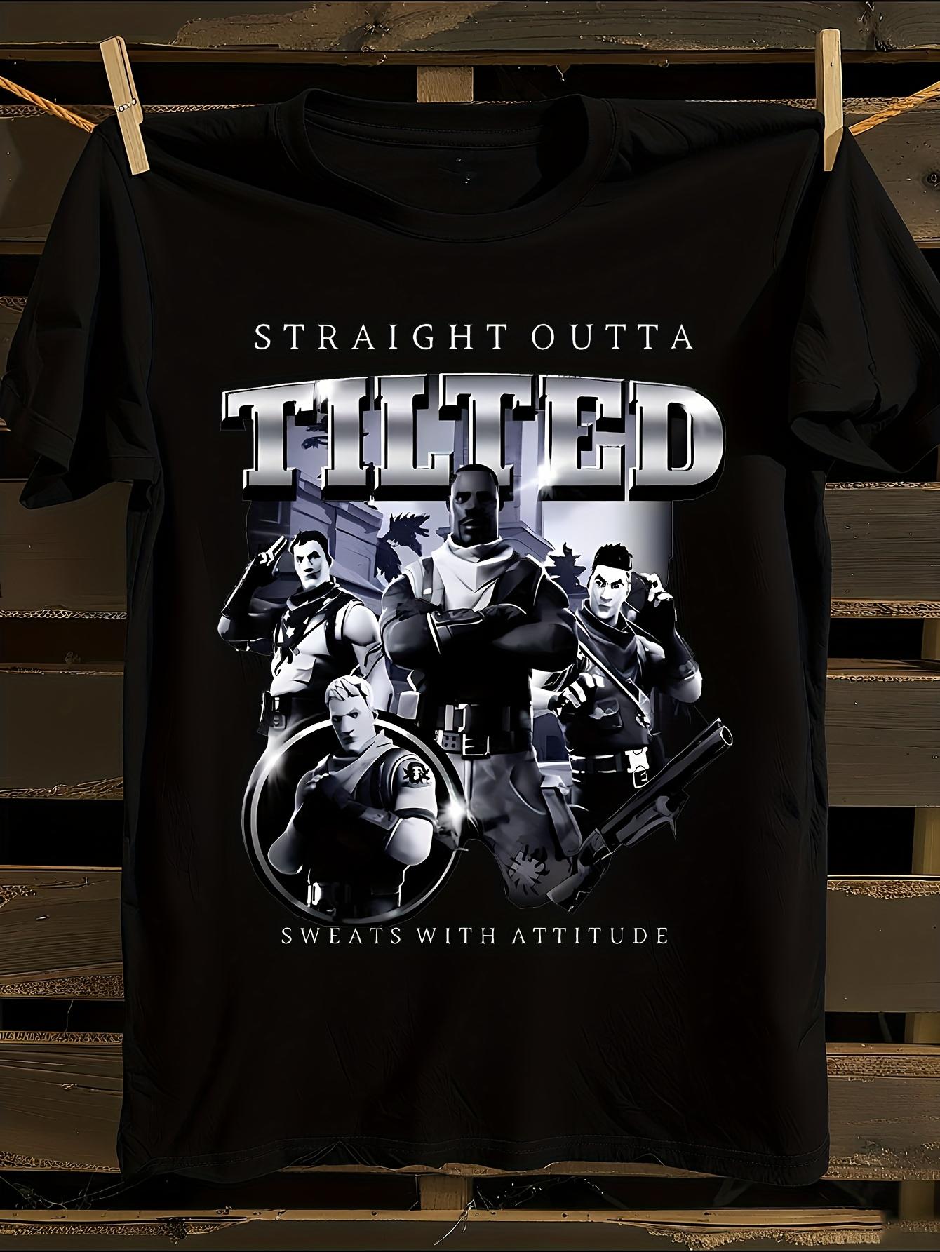 Straight Outta Tilted Sweats with Attitude Graphic T-shirt XXL