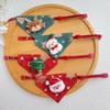 Dirt-resistant Dog Bandanas Christmas Decor Cat Collar Trendy Christmas Dog Collar  Pet Scarf