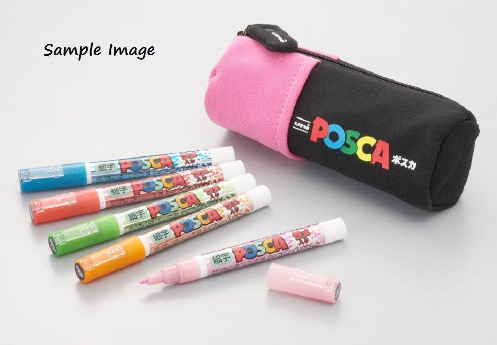 Mitsubishi Pencil Pigment Sign Posca Light Blue Water-Based Pen, (Fine Point), (Glitter)
