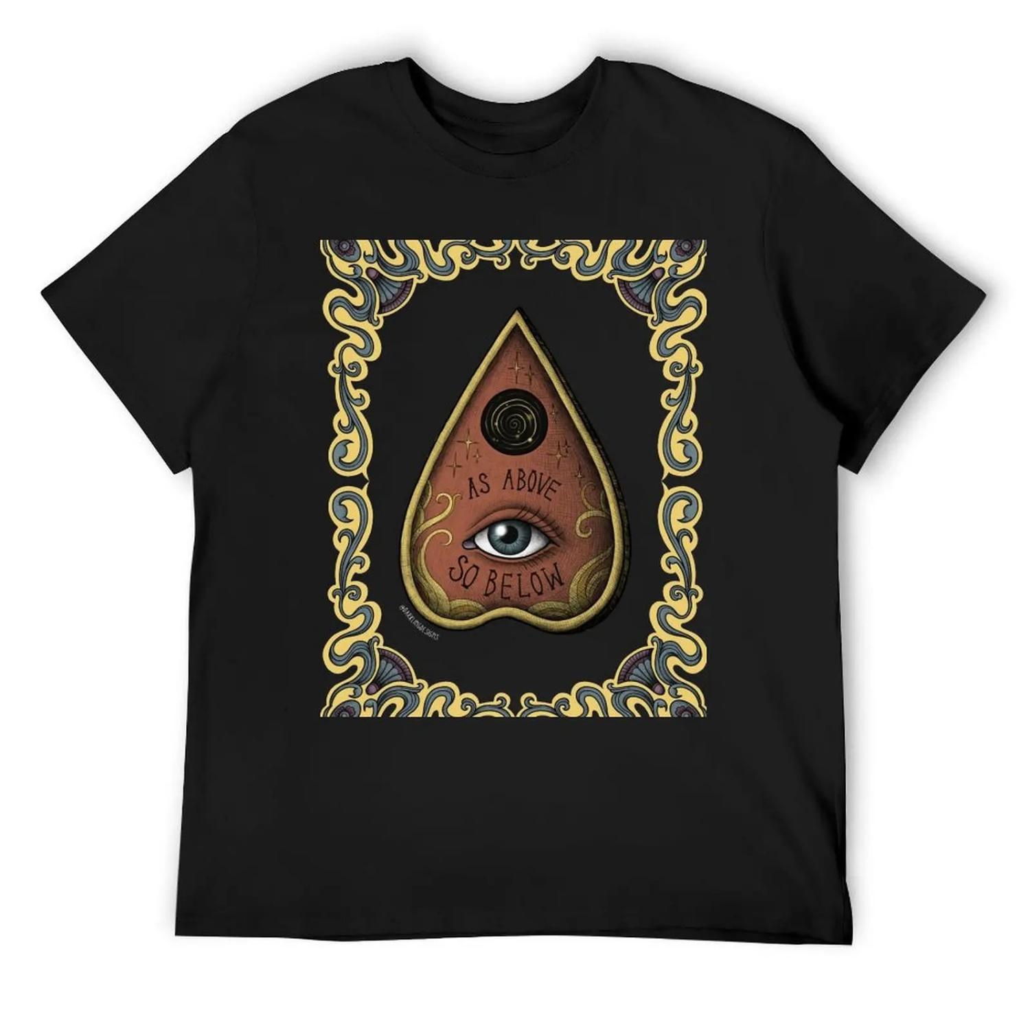 

Enchanted Planchette T-Shirt quick drying oversized t shirt oversizeds anime stuff Men s cotton t-shirt XXXXXL чорний