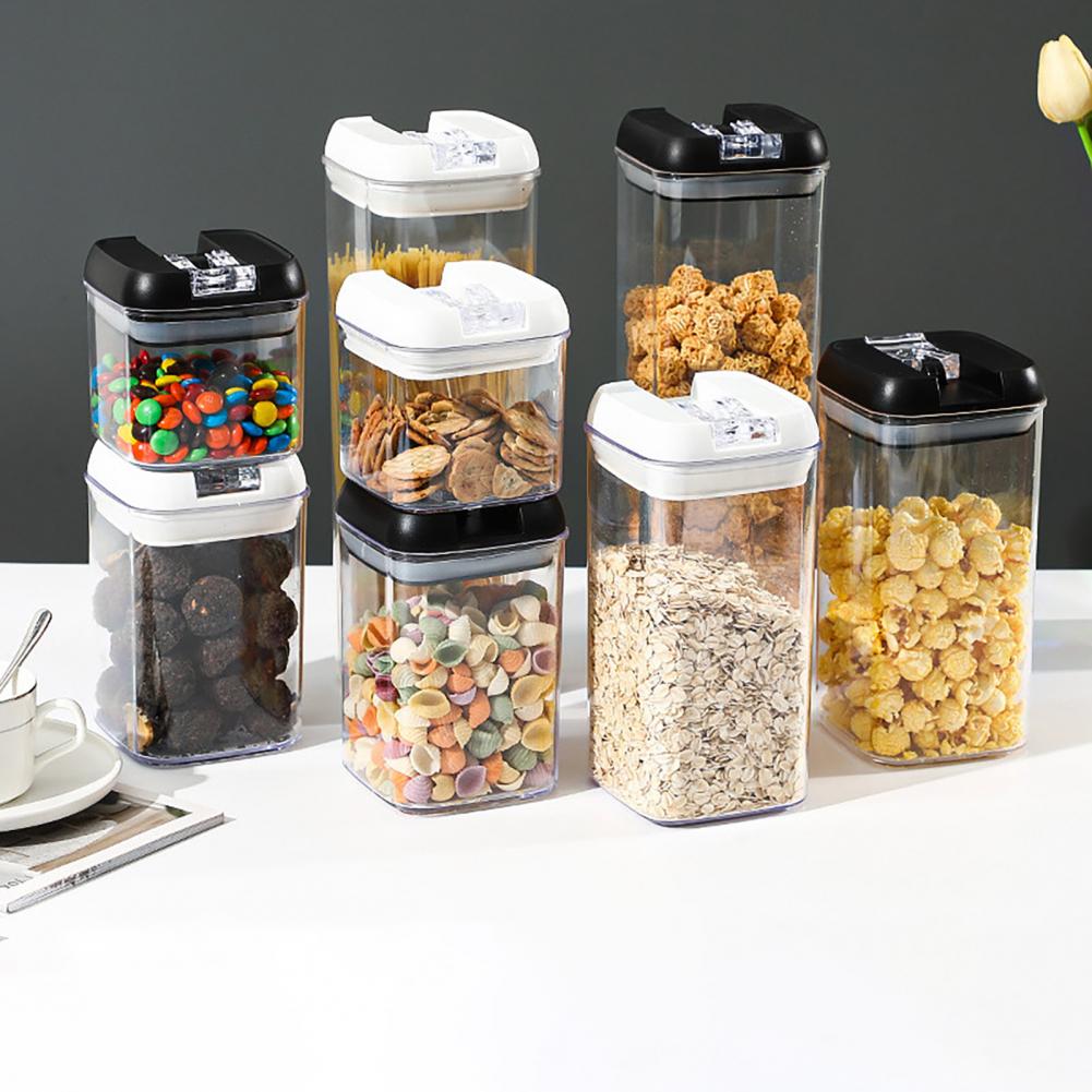 FAIS DU Food Storage Jar With Lid Kitchen Container Kitchen Organizer Stackable Dustproof Moisture Resistant Kitchen Accessories