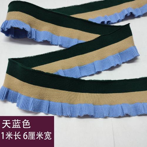 Striped Rib Cuffs Fabric Hoodie Garment Collar Bottom Hem Decor Knit Fungus Webbing Cuffs Clothing Sewing Accessories 40x6cm/pc