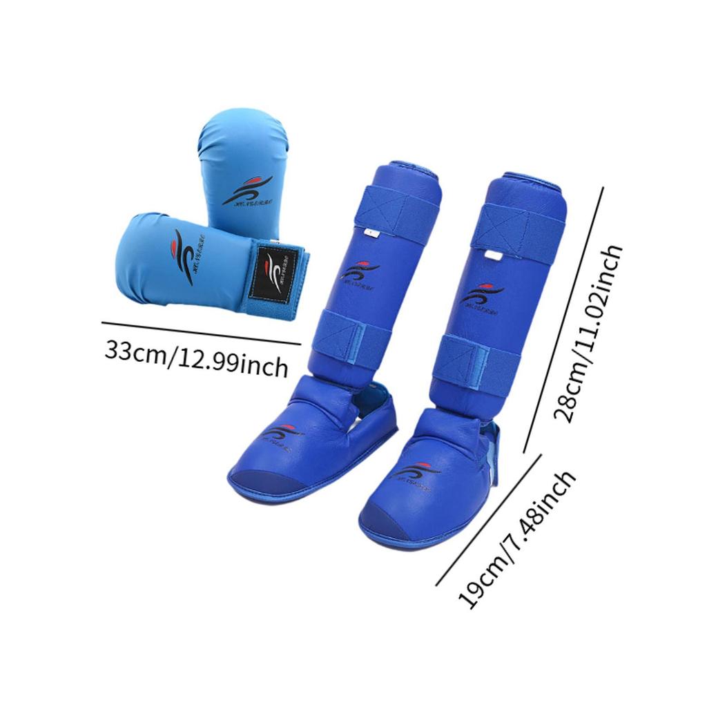 Karate Equipment Set: Gloves, Shin Guards, Material, Comfortable Design, Suitable for Boxing And