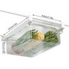 Plastic Clear Fridge Organizer Slide Under Shelf Drawer Box Rack Holder Refrigerator Drawer Kitchen Fruit Food Storage Box