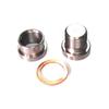 1PCS M12X1.25 Stainless Steel Inner Hexagon Plug And Nut Kit O2 Oxygen Sensor Nut Weld Exhaust Stepped Bung